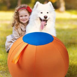 Herding Ball for Dogs, 21.65 Inch Inflatable Large Hischball for Medium and Large Breeds, Compatible with Shepherds, Cattle Dogs, Horse Game - Thumbnail 9