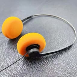 Wired Headphones Lightweight Stereo Foam Over Ear Headsets Noise Reduction Retro - Thumbnail 2