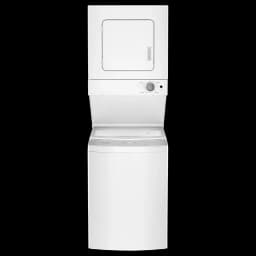 Whirlpool WET4124HW 24 Inch Electric Stacked Laundry Center with 6 Wash Cycles - Thumbnail 1