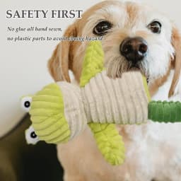 LECHONG Christmas Dog Toys for Small Dogs, 5 Pack, Stuffed Animal Squeaky Dog Toys for Medium and Large Dogs, Puppy Toys - Thumbnail 5
