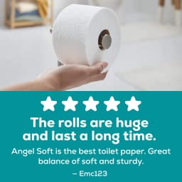 Angel Soft 2-Ply Toilet Paper, 18 Mega XL Rolls, 480 Sheets Per Roll - Thumbnail 7