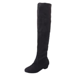 Mepaouo Women's Slouchy Knee High Boots Wide Calf Pull On Flat Boot Suede Fall Weather Winter Shoes - Thumbnail 6