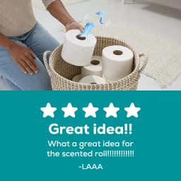 Angel Soft 2-Ply Toilet Paper, Fresh Linen Scented Tube, 12 Mega Rolls, 320 Sheets per Roll - Thumbnail 8
