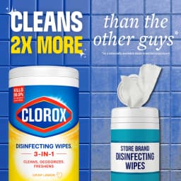 Clorox Disinfecting Cleaning Wipes Variety Pack, Bleach Free, Fresh Scent and Crisp Lemon, 35 Count Each, Pack - Thumbnail 4