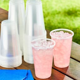 Great Value Disposable Plastic Cups, Clear, 16 oz, 25 Count - Thumbnail 2