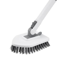 YEERSWAG Shower Cleaning Brush with 46" Extendable Long Handle, 4-in-1 Tub & Tile Scrubber, 180° Locking Swivel Head, Stiff Bristle Brush, 2 Scouring - Thumbnail 8