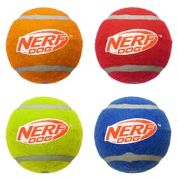 Nerf Dog 2.5 inch Squeak Tennis Ball Toy - 4 Pack - Thumbnail 1