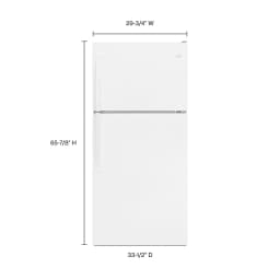 WHIRLPOOL WRT148FZDW top freezer freestanding refrigerator - Thumbnail 4