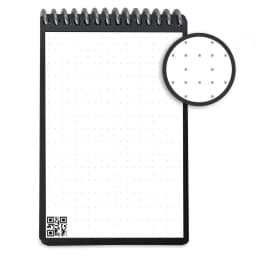 Rocketbook Mini Smart Reusable Spiral Notepad, Blue, Mini Size Eco-friendly Notepad (3.5" x 5.5"), 48 Dot-Grid Pages, Includes 1 Pen and Microfiber - Thumbnail 4