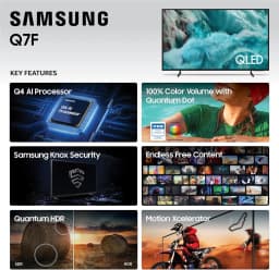 Samsung QN50Q7FAAFXZA 50 Inch QLED Q7F 4K Vision AI Smart TV with a 3 Year Amber Protection Plan (2025) - Thumbnail 5