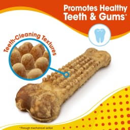 Nylabone Nubz Natural Dog Treats for Large Dogs, Chicken Flavor Dog Bones, Large - 30+ lbs., 14.6 oz Pouch, 8 Count - Thumbnail 4