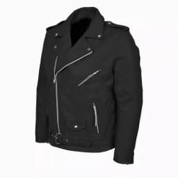 Maoxin Men's Leather Jacket Men's Motorcycle Leather Jacket Top With Zipper Plus Size Leather Jacket Leather Jacket Plus Size Black M - Thumbnail 4