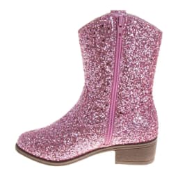 Kensie Girl Little and Big Girl Glitter Western Boot - Thumbnail 3