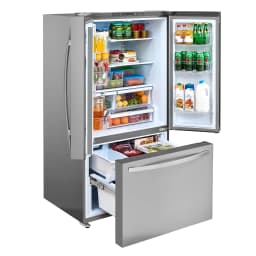 Kenmore French Door Refrigerator 26.6 cu ft with Bottom Freezer Drawer, Internal Water Dispenser, Ice Maker, Stainless Steel - Thumbnail 8