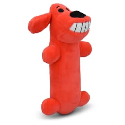 Multipet Smiling Loofa Plush Dog Toy with Squeaker, 6 inch - Thumbnail 3