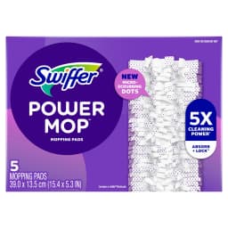 Swiffer Power Mop Pad Refills, Unscented, 5 Count - Thumbnail 9