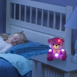 Valentines Day Teddy Bear Stuffed Animals, LED Teddy Bear Plush Doll for Kids Toddler Adult, Birthday Christmas Day Gift for Boys Girls, 8 inch - Thumbnail 4
