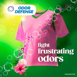 Gain Laundry Detergent Liquid, Now with Odor Defense, Happy Hibiscus Scent, 81 fl oz, 61 Loads - Thumbnail 3