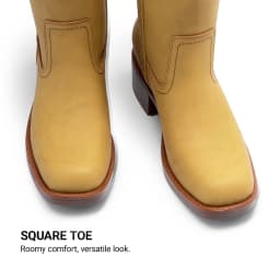 DREAM PAIRS Women's Knee High Cowboy Boots Western Tall Boots Square Toe Pull-On Boots with Embroidery Vintage Style - Thumbnail 5