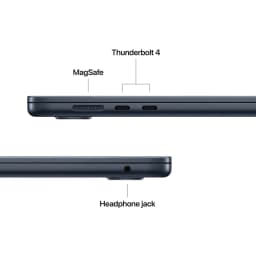 Apple CTO MacBook Air 15" with M5 Chip, 10-Core CPU, 10-Core GPU, 24GB Memory, 512GB SSD, 40W Dynamic (Midnight) - Thumbnail 5