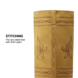 DREAM PAIRS Women's Knee High Cowboy Boots Western Tall Boots Square Toe Pull-On Boots with Embroidery Vintage Style - Thumbnail 6