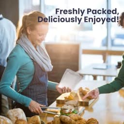Fit Meal Prep 200 Pack Paper Sandwich Bags 7 x 6”, Greaseproof Snack Bags, Food Grade Pastry Bag, Recyclable Small Paper Bags, Cookie Sleeves, Food - Thumbnail 7