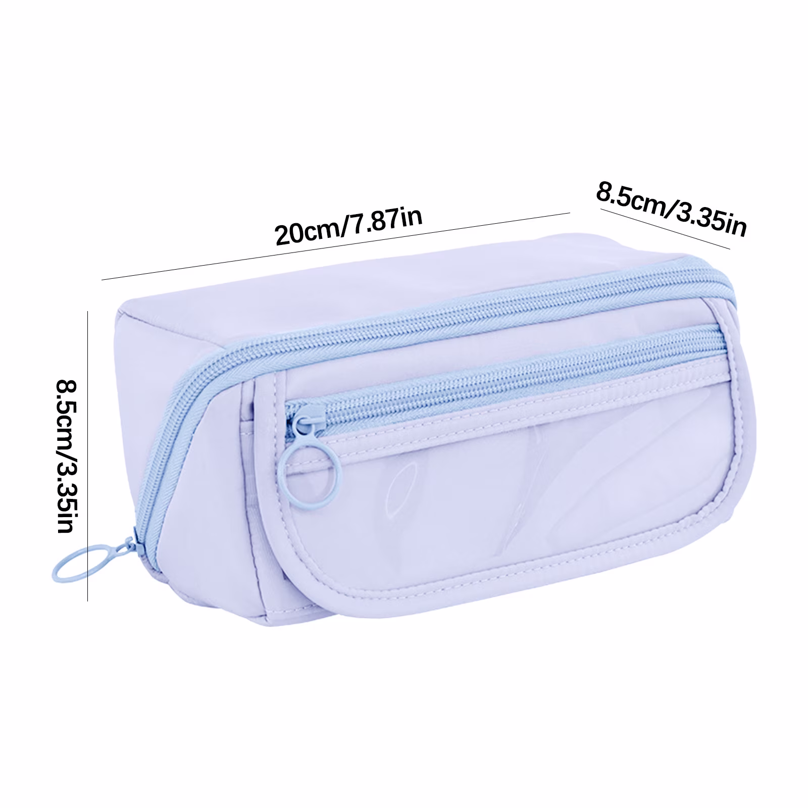 Pencil Case Large Capacity Pencil Pouch for Organisation Zipper Pencil Bag - Thumbnail 3