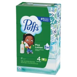 (6 pack) Puffs Plus Lotion Facial Tissues, 4 Family Boxes, 124 tissues per box - Thumbnail 15
