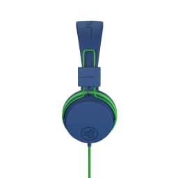 JLab JBuddies Studio On-Ear Wired Kids Headphones 2-in-1 Bundles, 3.5mm Plus USB-C Adapter, Volume Safe, Folding, Blue/Green - Thumbnail 7