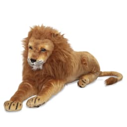 Melissa & Doug Giant Lion - Lifelike Stuffed Animal (over 6 feet long) - Thumbnail 1