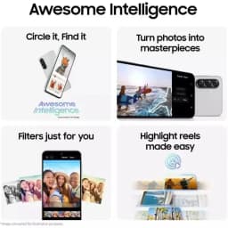 Samsung Galaxy A56 5G AI, 256GB+12GB RAM, Android Smartphone, Global Version, Unlocked – Awesome Lightgray - Thumbnail 2