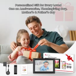 RICILAR Frameo 10.1 inch WiFi Digital Picture Frame, Electronic Picture Frame with IPS Touch Screen, 32GB Storage, Auto-Rotate, Wall Mountable, Ideal - Thumbnail 9