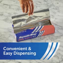 Reynolds Wrap Pre-Cut Pop-Up Aluminum Foil Sheets, 14 x 10.25 inches, 50 Sheets - Thumbnail 3