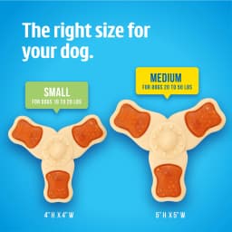 Hartz Chew ‘n Clean Tri-Point Chew Toy, Chicken Flavored Dog Toy For Moderate Chewers, Small - Thumbnail 3