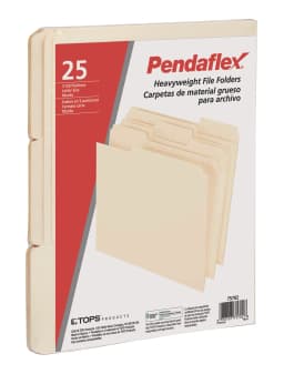 Pendaflex® Heavyweight File Folder, Letter Size, 25 per Pack, Manila - Thumbnail 5