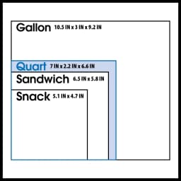 Great Value Freezer Guard Double Zipper Quart Freezer Bag, 25 Count - Thumbnail 2