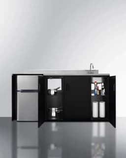 72" Wide All-In-One Kitchenette, ADA Counter Height, Right Side - Thumbnail 4