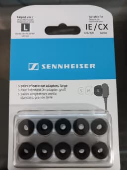RHEA- Sennheiser Ear Pads Adapters, Large Ie/Cx Series 5 Pairs 10 Pack - Thumbnail 1