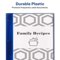 Avery Flexible Binder, 0.5 in. Ring, Blue (17670) - Thumbnail 4