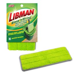 (6 pack) Libman Rinse 'N Wring Microfiber Mop Refill Pad for Hardwood and Tile Floors - Thumbnail 2