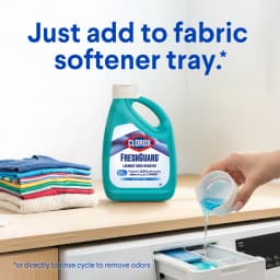 Clorox Fresh Guard Laundry Odor Remover, 0% Bleach, Color Safe, Clean Linen Scent, 80 fl oz - Thumbnail 8