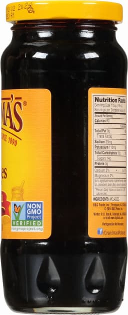 Grandma's Unsulphured Original Molasses, Whole, 12 fl oz Jar - Thumbnail 10
