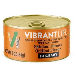 Vibrant Life Chicken Dinner Grilled Flavor Cuts in Gravy Wet Cat Food, 3 oz Can - Thumbnail 2