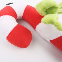 Teissuly Plush Pet Christmas Toys Dogs Bites Noise Making Toys Crutch Shaped Holiday Supplies - Thumbnail 6