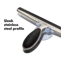 OXO Stainless Steel Shower Squeegee, Streak-Free Cleaning for Glass Doors, Tile & Mirrors - Thumbnail 5