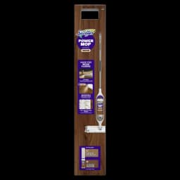 Swiffer Power Mop Wood Kit with Refill, Unscented, 1 handle + 1 solution & 2 Pads - Thumbnail 8