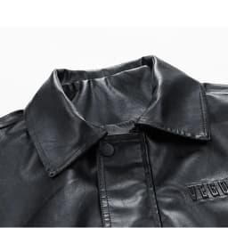 Fashion YLSDY Faux Leather Jacket Men Vintage Motorcycle Jacket Turn down Collar Jacket Zip up Moto Jacket Casual Biker Jacket Black XL - Thumbnail 4