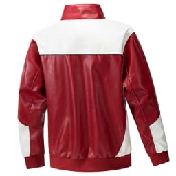 Leather Jacket for Men Zip up Motorcycle Jackets Long Sleeve Retro Bomber Jackets Personalized Lapel Collar Windbreak Coat Padded Waterproof Trucker Coat Fall Winter Warm Outwear - Thumbnail 4