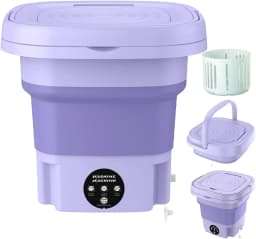 Mini Washing Machine 8L Folding Portable Sterilization Drying Laundry Machine - Thumbnail 1