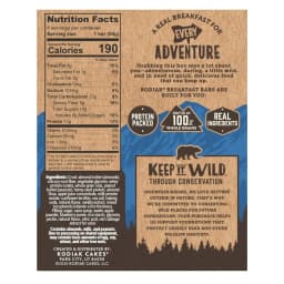 Kodiak Soft-Baked Blueberry Oat Sandwich Protein Breakfast Bars, 1.76 oz, 4 Count, Shelf-Stable - Thumbnail 8